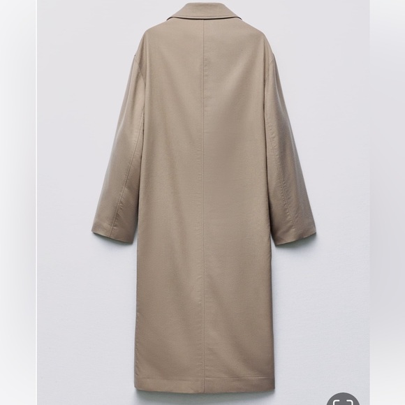 ZARA STRAIGHT CUT ZW WOOL COAT LIMITED EDITION - Picture 8 of 11